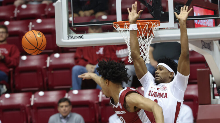Jaylin Williams after Razorbacks’ comeback falls short at Alabama
