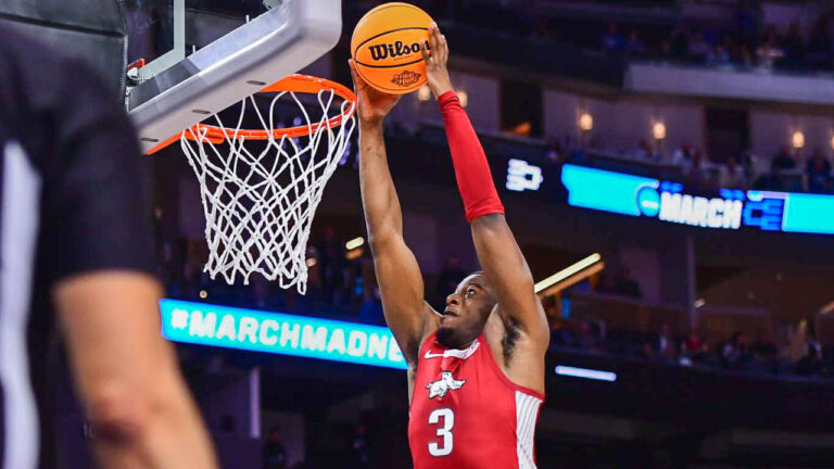 Razorbacks postgame after upsetting No. 1 seed Gonzaga