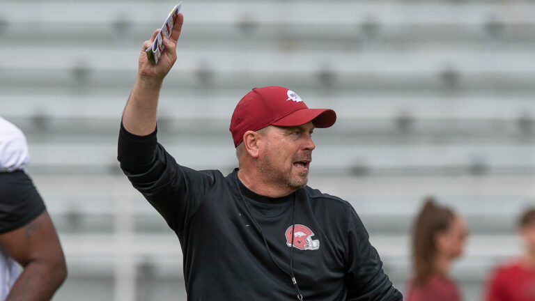 Sam Pittman, Georgia staff members key to picking up transfer wide receiver