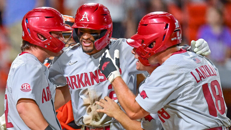 Arkansas prevails 20-12 in Stillwater Regional thriller