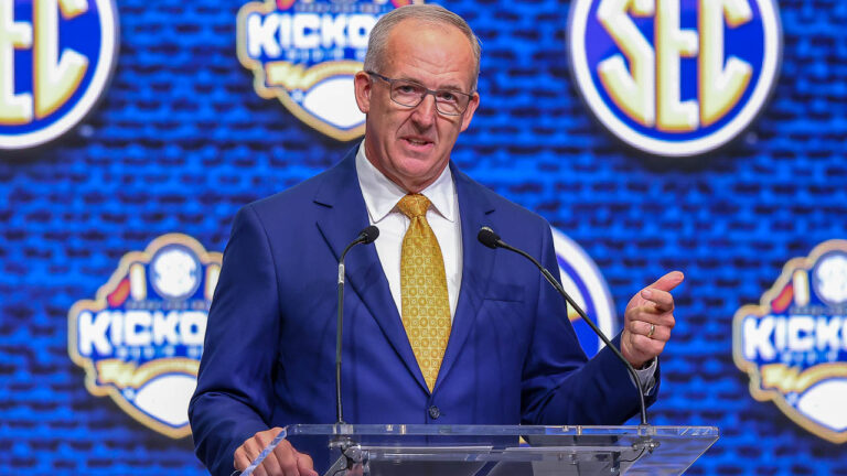 SEC commissioner Greg Sankey on new things in college athletics