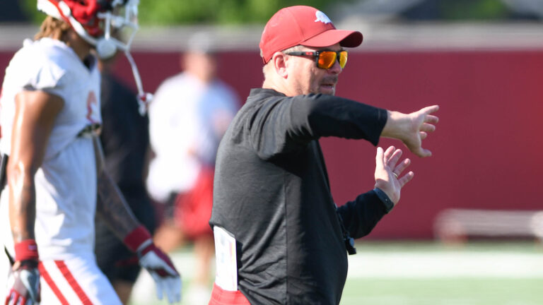 Razorbacks’ special teams coach Scott Fountain on new faces