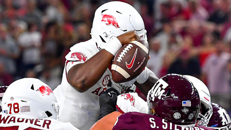 Hogs fall in latest rankings ahead of facing No. 2 Bama