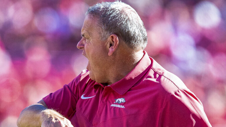 Razorbacks’ Sam Pittman looking ahead to Mississippi State on Saturday