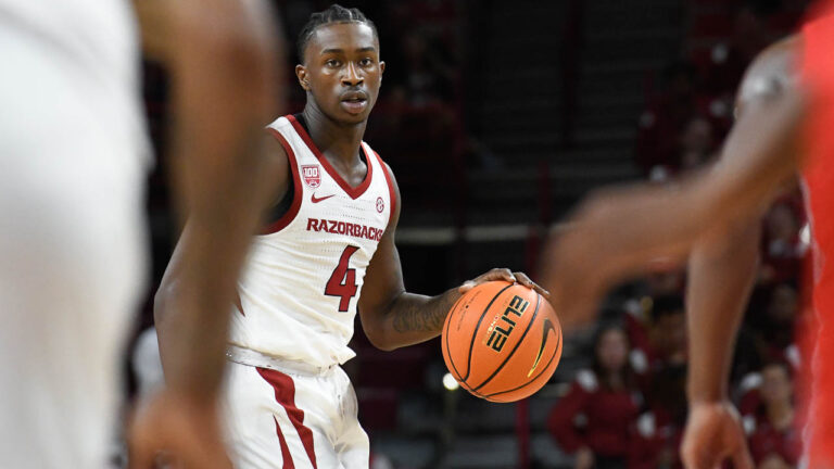 WATCH: Hogs’ Davonte Davis on starting season Monday night
