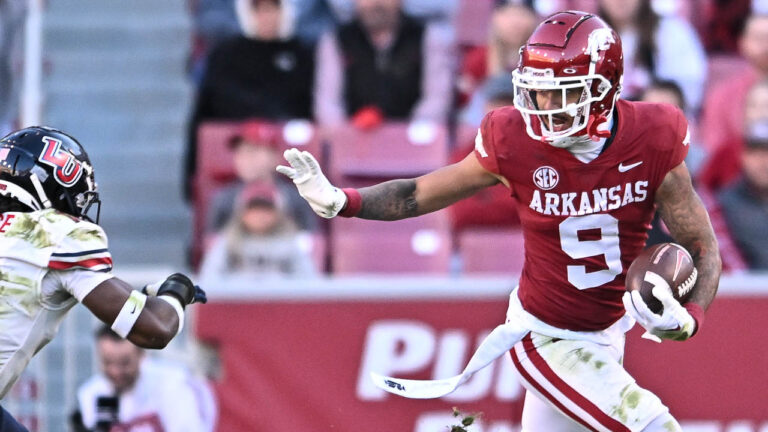 WATCH: Razorbacks’ Quincey McAdoo, Jadon Haselwood after loss