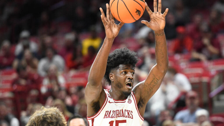Hogs’ Makhei Mitchell on performance in start, looking ahead to Fordham