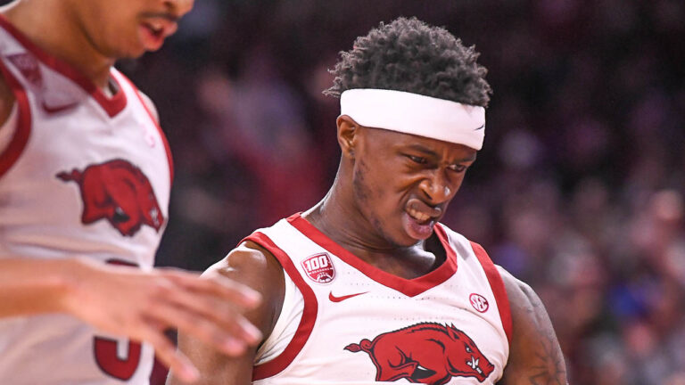 Brazile’s 23 leads Hogs to dominating win over Spartans