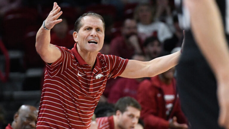 Hogs’ coach on team’s ridiculously high positive turnover rate, opener