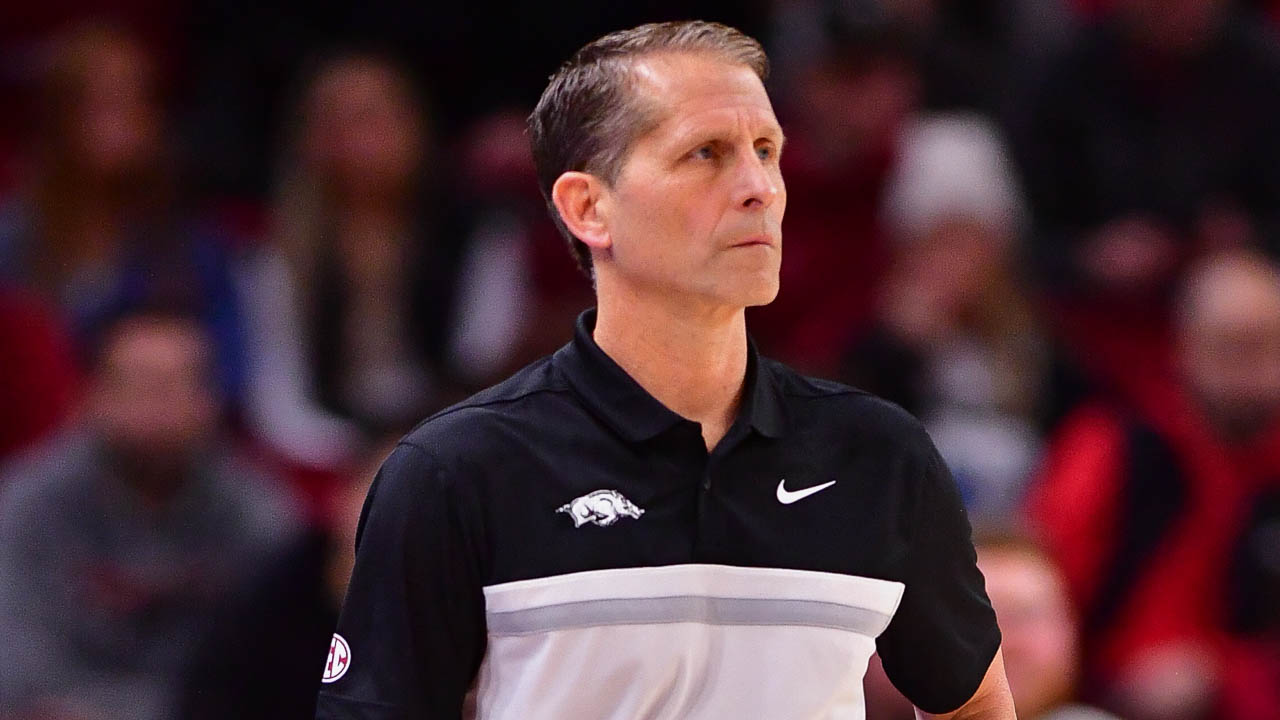 Hogs' coach Eric Musselman looking ahead to playing Auburn in Nashville ...