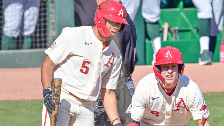Hogs close out series sweep, but another pitcher hurt