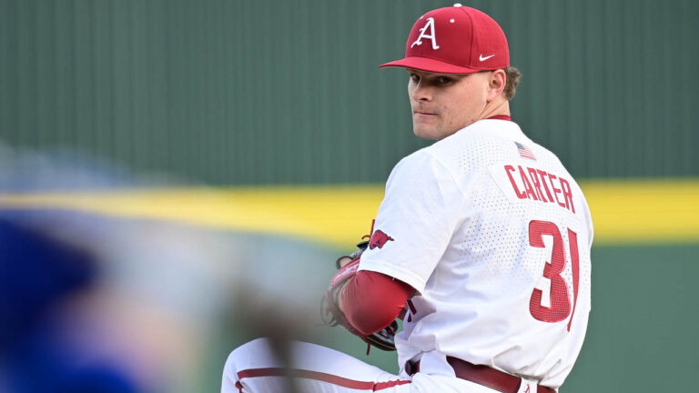 Hogs lose another pitcher for rest of season with elbow injury