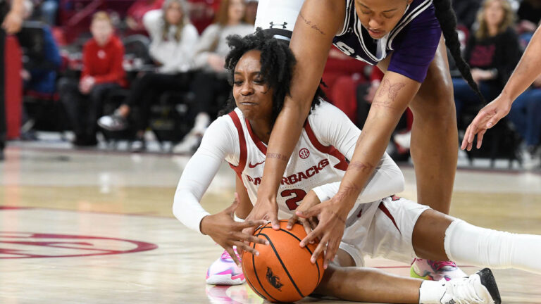 Hogs roll past Stephen F. Austin in WNIT; will host again Friday night