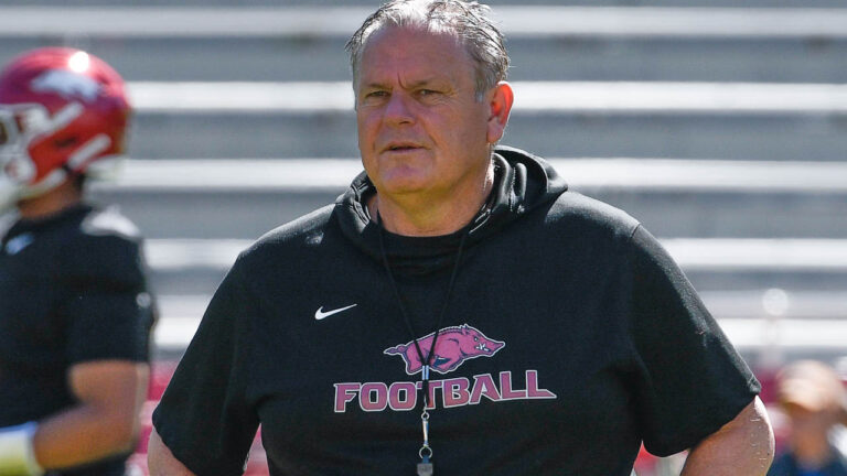 Hogs coach Sam Pittman’s final recap of spring practice for final game
