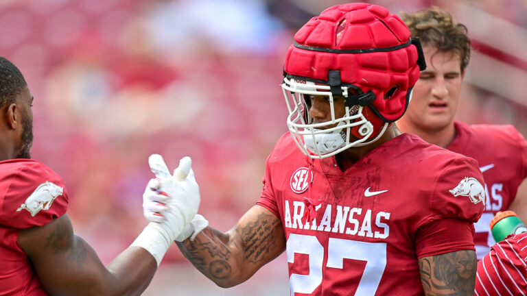 WATCH: Razorbacks Landon Jackson, Chris Paul Jr. after final spring practice