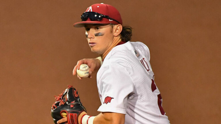 Peyton Holt responds big after knowing he’s starting in Hogs’ win