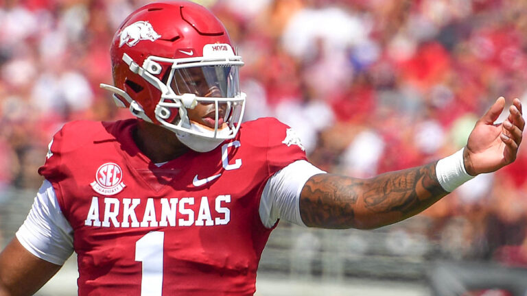 Razorbacks’ Jaheim Thomas, KJ Jefferson after opening win