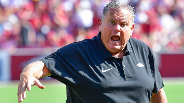 Razorbacks coach Sam Pittman after win over Kent State