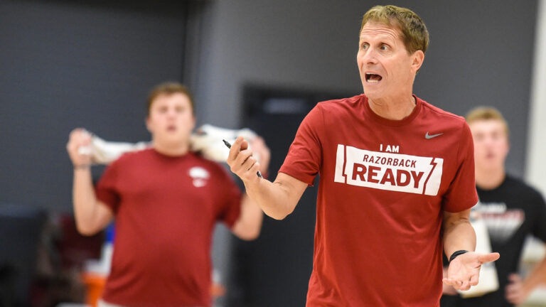 Razorbacks coach Eric Musselman previewing summer, fall camp