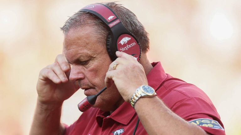 Sam Pittman: Hogs ‘probably’ behind some SEC teams in NIL