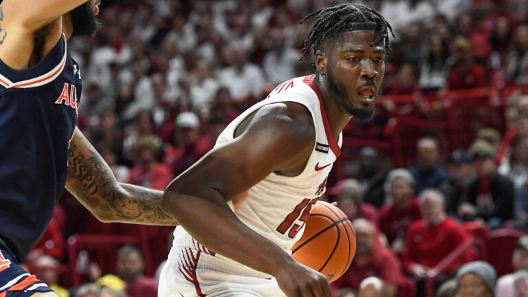 Hogs collapse in OT against No. 16 Tide