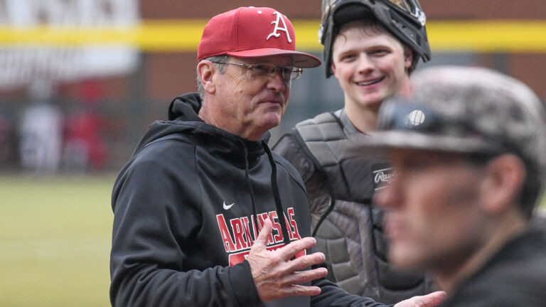 Hogs’ coach Dave Van Horn on key Mississippi State series this weekend