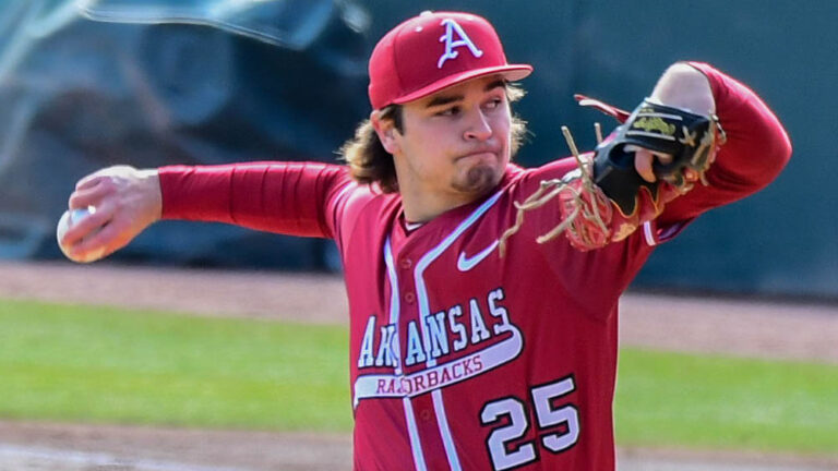 Brady Tygart, bullpen set program record, but Hogs come up short against OSU