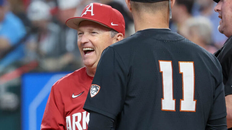 Hogs’ coach Dave Van Horn on looking ahead to series with Auburn