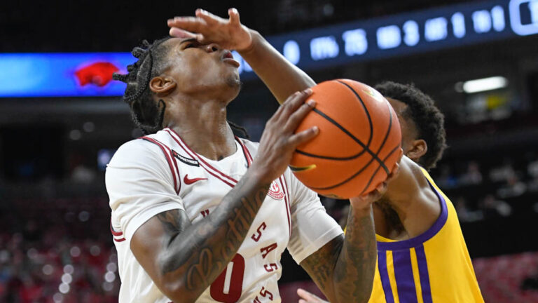 Battle near Hogs’ record, but did hit SEC milestone downing LSU