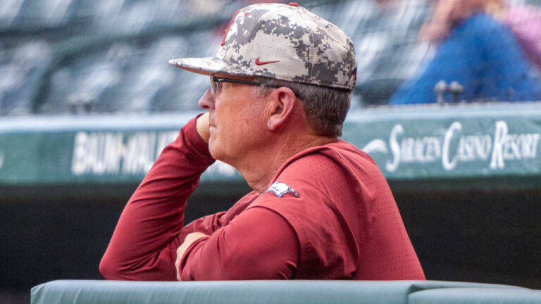 Wood, bullpen carry Razorbacks to series-clinching win over Rebels