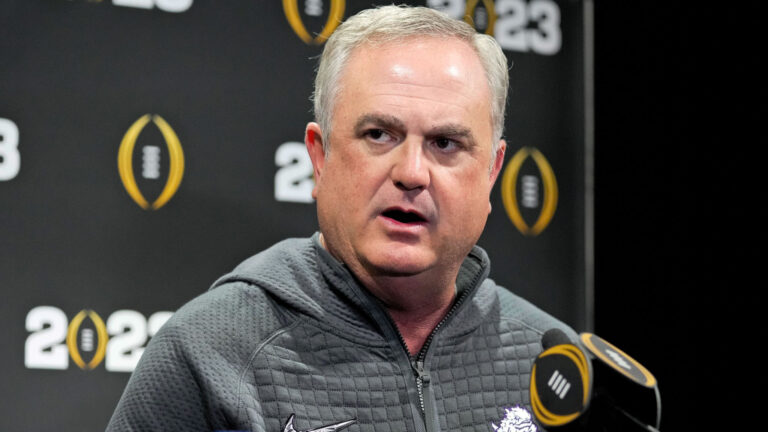 Sonny Dykes at podium