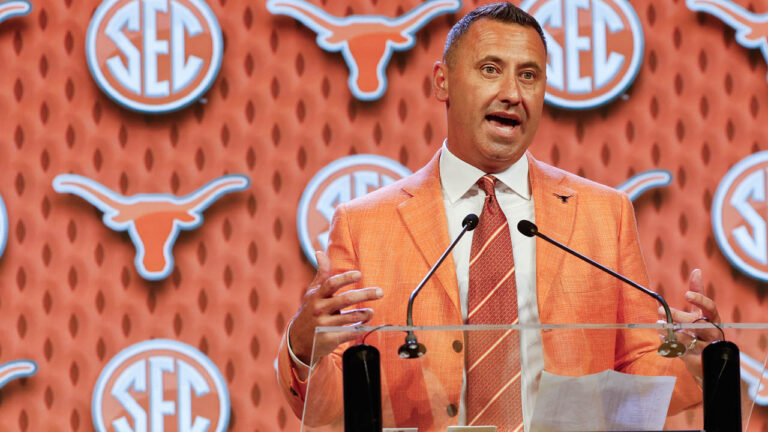 SECMD: Texas coach Steve Sarkisian on respect for SEC, rivalries