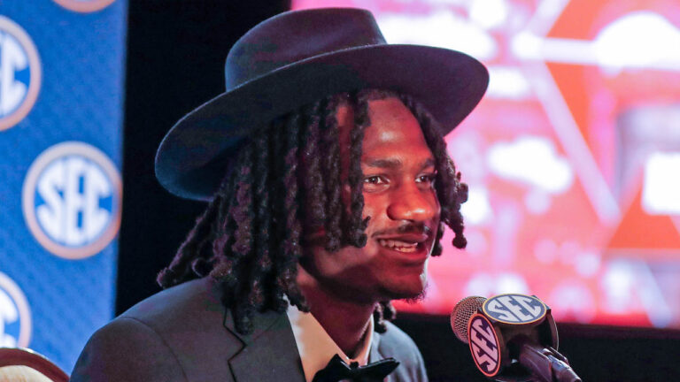 SECMD24: Razorbacks wide receiver Andrew Armstrong on being home