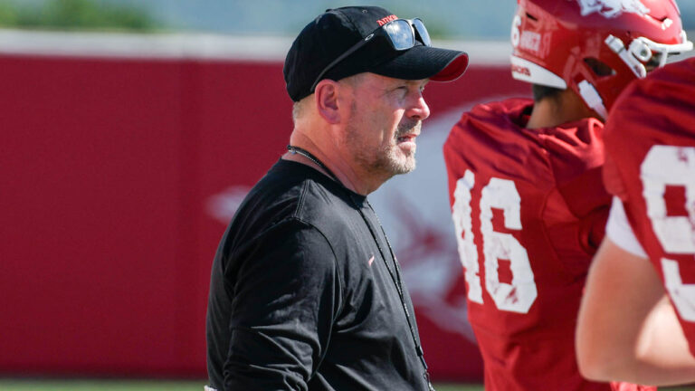 Hogs special teams coach Scott Fountain on finding new kickers