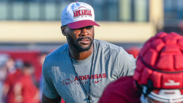 Razorbacks’ co-defensive coordinator on overall unit, his linebackers’ group