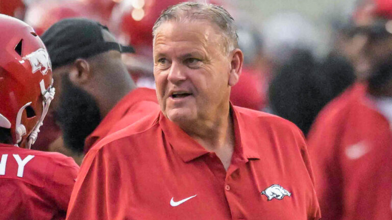 Razorbacks’ coach Sam Pittman previews game with Oklahoma State