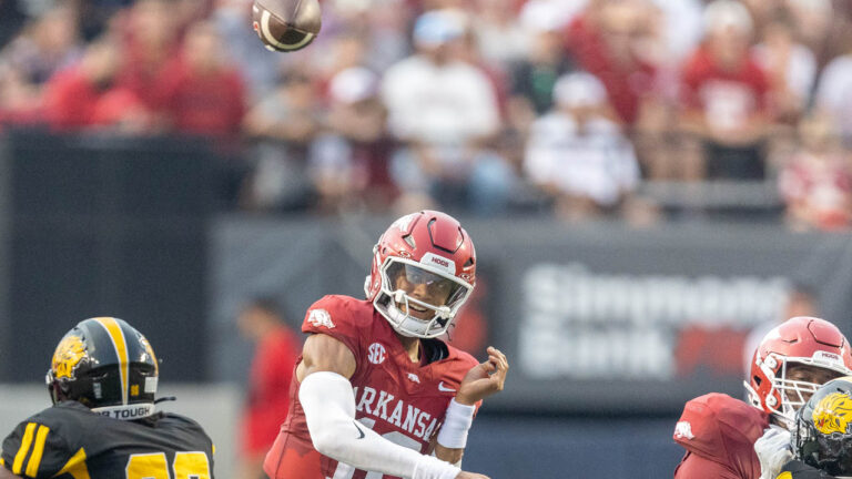 Grant Hall wondering if Oklahoma State ready for Hogs’ Taylen Green’s speed