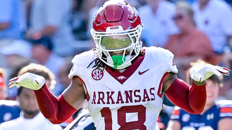 Hogs’ defensive back TJ Metcalf, offensive lineman Fernando Carmona