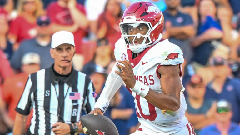 Rare case of Razorbacks being at top of SEC standings now
