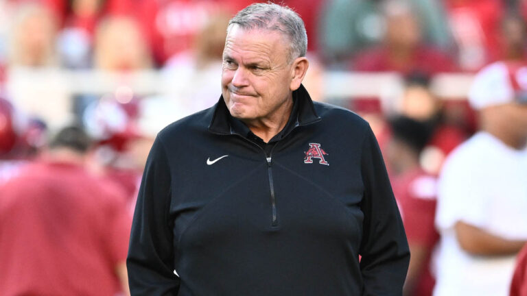 Razorbacks coach Sam Pittman on playing a talented Ole Miss team