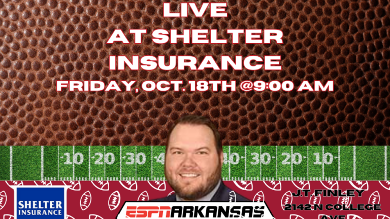 WATCH: The Morning Rush is LIVE at JT Finley Shelter Insurance on College Ave in Fayetteville