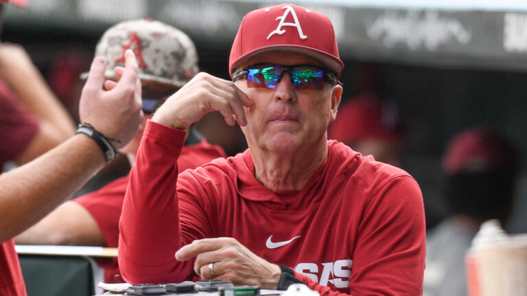 Razorbacks coach Dave Van Horn at a scrimmage