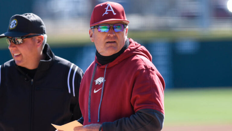Razorbacks coach Dave Van Horn before Monday's game against Washington State