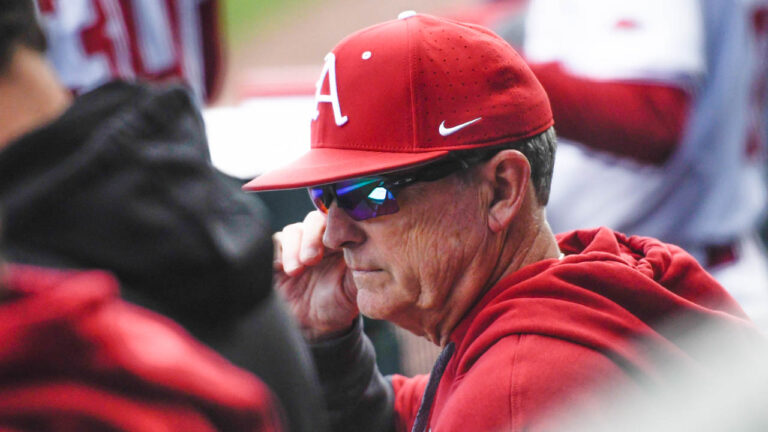 Razorbacks power way to pair of lopsided run-rule wins over ULM