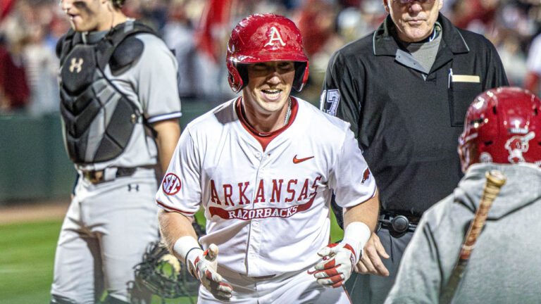 Wehiwa’s walk-off homer closes door on Hogs’ run-rule win over Gamecocks