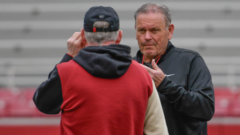 Razorbacks’ coach Sam Pittman updating roster in spring practice