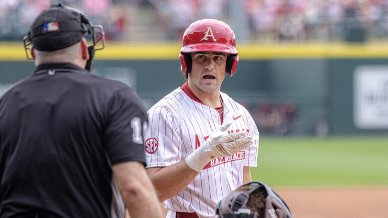 Hogs manage split with Texas A&M in first SEC series loss of season