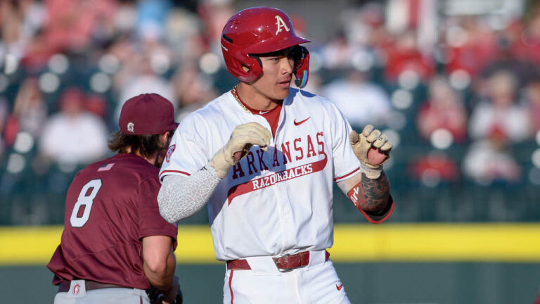 Aloy headlines historic All-SEC honors for Razorbacks headed into postseason