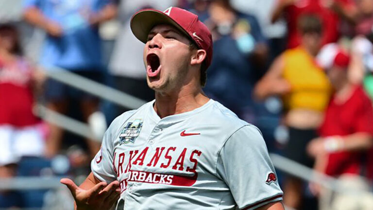 Gage Wood throws historic no-hitter as Hogs eliminate Murray State