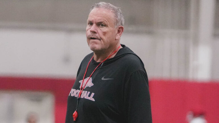 Razorbacks coach Sam Pittman on leadership positives for coming season